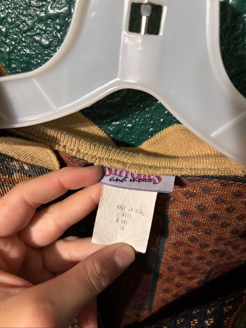 American Vintage Stitches and More Golf Tapestry Style Jacket Sz Large - Picture 4 of 5